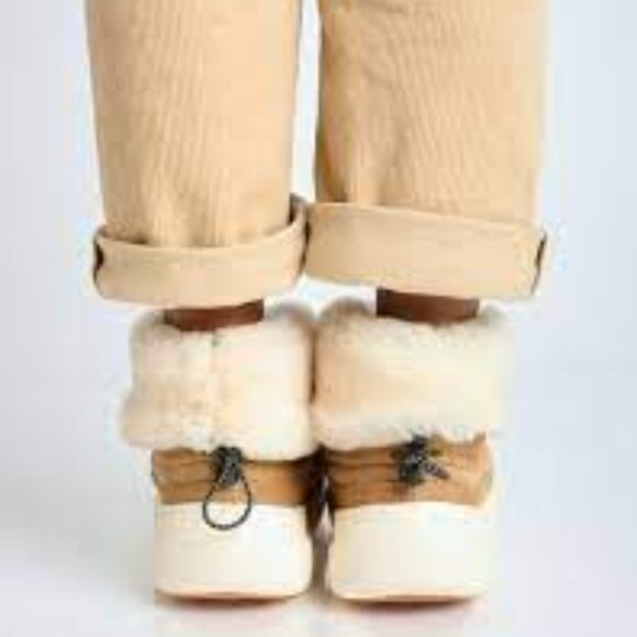 NEW FLOWER MOUNTAIN Wool Shearling Fami Mid Winter Boots unisex 1125 13t7 - Picture 4 of 9